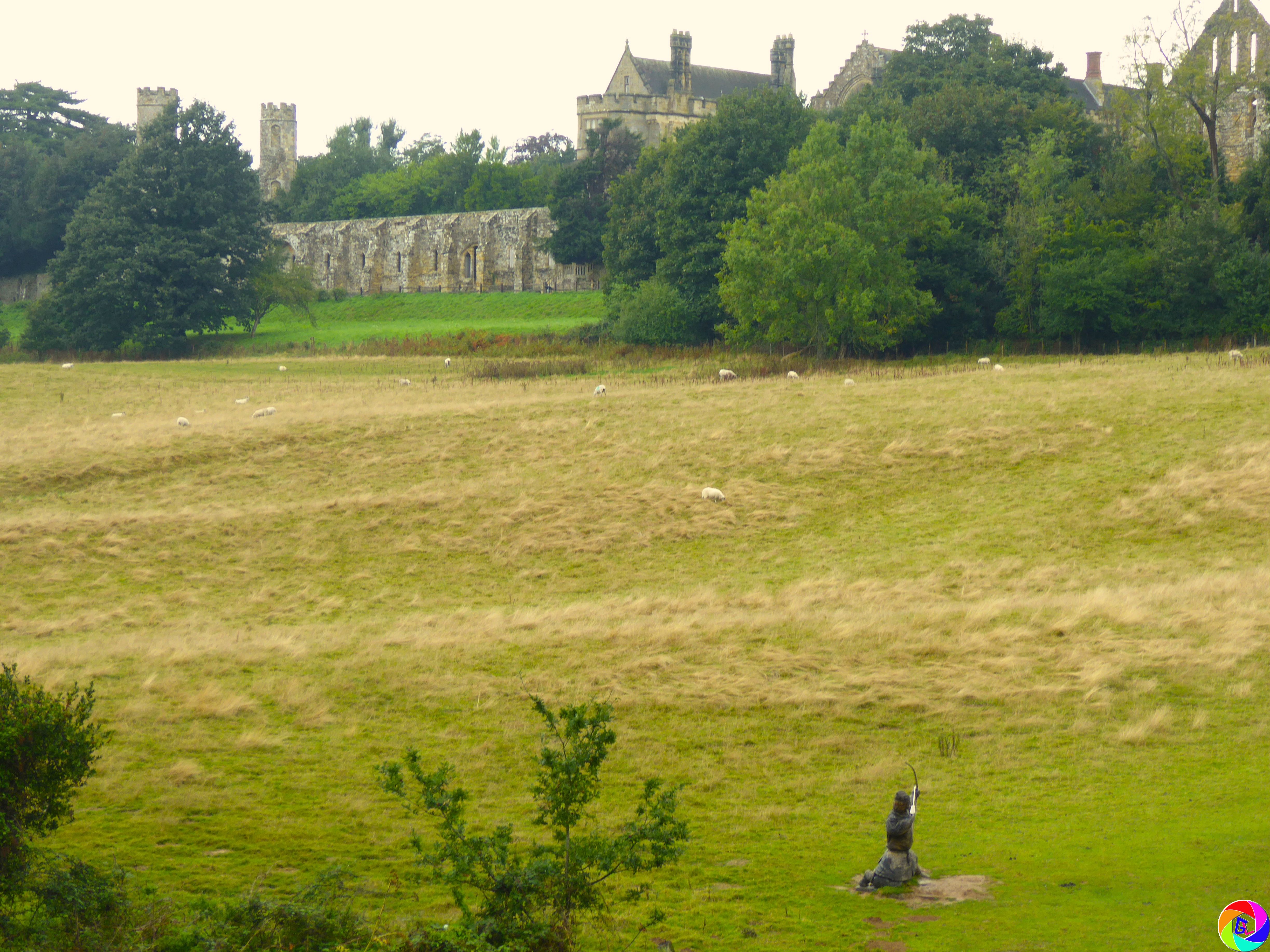 Looking up Senlac Hill from Norman encampment